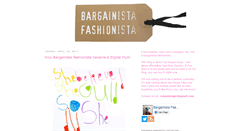 Desktop Screenshot of bargainistafashionista.com